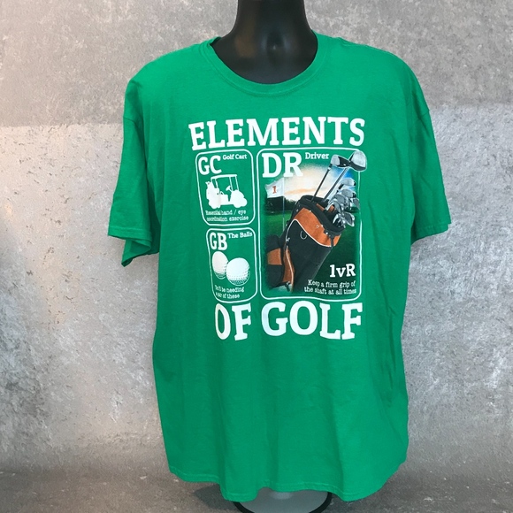 SADDLEDRED ELEMENTS OF GOLF T-SHIRT - Picture 1 of 8